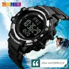 SKMEI Orologio sportivo da uomo Pedometro Cardiofrequenzimetro Contacalorie 50M Display a LED impermeabile Orologio digitale reloj hombre 1180 X0524