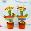 USB charging Dancing cactus Dancer Speaker Repeat Say Talk talking Baby Stuffed Plush plushie Toy children039s toys for girl8733265