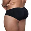 Mens underkläder vadderade trosor tillbaka dubbla avtagbar sexig gay push up cup bulge förbättring av höften förbättrar skinkorna botten SH190906189Z