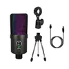 M4 RGB Professional USB Condenser Microphone for PC Computer Laptop Gaming Streaming Recording Studio YouTube TIKTOK K683A