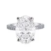 Bowknot Style Female Lab Diamond Ring 925 Srebrny Srebrny Bijou zaręczyny Pierścienie dla kobiet Bridal Party Jewelry2327736