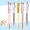 Schnellsandballpoint Stift Goldpulver Kugelschalter schillernden farbenfrohen Metallkristallstudenten Schreibbüro Signature Pen Festival Geschenk BH5848 TYJ