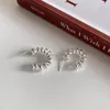 Orecchini a spirale a molla in vero argento sterling 925 con borchie Silvology per gioielli da ufficio spessi minimalisti in stile occidentale