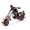 Capitanon Ferro Handmade Motorcycle Modelo Retro Motor Figurine Decoração de Metal Motorbike Prop Vintage Home Decor Kids Brinquedo 210318