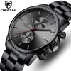 CHEETAH Watch Fashion Quartz Sport Wristwatches Luxury Stainless Steel Mens Watches Business Analog Male Clock Relogio Masculino 210517