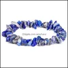 Kralen, strengen Irregar Natural Crystals ChakraS stenen armband kralen chips sieraden armbanden gele heldere aquamarines drop levering 2021 l4