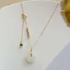 pendant Badu and Tian Yuzhu Necklace women039s safety clasp pendant clavicle chain jade design225O9633473