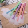 bake gadget silicone kitchen tool 21 cm Soft Seamless Spatula Butter Cream Scraper Brush Baking Makers