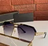 Óculos de sol curvados e retos, armação de placa de metal de alta qualidade uv400, óculos masculinos fashion poligonal verão uv sunglass251j