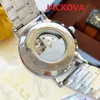 Montre de Luxe Mens 기계 자동 시계 42mm 스켈레톤 다이얼 디자이너 남자 손목 시계