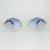 2024 Fashion Off Luxury Designer Новые мужские и женские солнцезащитные очки от уникального рога Буффало для прозрачных овальных очков Мужские очки Gafas Myopia