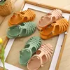 Sandals Summer Boys Casual Roman Slippers Children Baby Girls Toddler Soft Non-slip Princess Shoes Kids Candy Jelly Beach