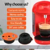 새로운 농산물 리필 가능한 커피 캡슐 Bosch1 Machine과 호환되는 친환경 호환 0 커피 포드 크레마 제조업체 도매 210326