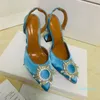 2021 Dress Shoes begum sun crystal buckle Wine glass heel colorful diamond sandals shine cap toe heels tip with the empty sexy women' shoe