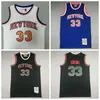 Maßgeschneiderte Basketball-Trikots für Herren, genähte und bestickte Trikots von Patrick Ewing The Swing Man der New York Knicks.