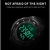 Smael Sport Watch Men Militär Armé Digitala Klockor Vattentät Alarm Man Klocka Led Datum Mäns Armbandsur Relogio Masculino G1022