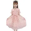 Adolescentes Robe Dot Party Girl Big Bow Enfant Costumes D'été Pour 6 8 10 12 14 210527