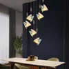 Moderne Minimaliste Acrylique Coloré Papillon Lustre Lampe Salon Villa Insecte Maison Plafond Pendentif Éclairage Intérieur