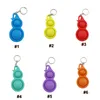 Push Bubble Keychain Kids Adult Novel Simple Toy per Sensory Toys Finger Toy Bag Pendants Stress Relief Wholesale G325015119407