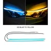 Led DRL Luci di marcia diurna per auto 30cm 45cm 60cm Flessibile impermeabile Indicatori di direzione automatici Freno giallo Fari laterali Accessori per auto leggere Borsa OPP