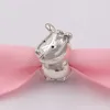 925 Sterling Silver Bear Jewelry Kit Kit Pandora Rino The Rhinoceros FAI DA TE Braccialetto di fascino fidanzata Girlfriend Girl Girl Regali per le sue donne Catena Collana per perline a catena 798023