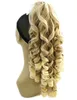 068 Queue de cheval synthétique Cheveux longs et raides 16quot22quot Clip Queue de cheval Extension de cheveux Blonde Brun Ombre Queue de cheveux avec Drawstr7793257