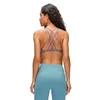 Ginásio Roupas Mulheres Sports Bra Tops De Voltar Cross Strappy Acolchoado Fitness Yoga Running Brassiere Workout Sportswear Push Up Respirável