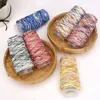 1 pc multicolor fios de fios de tricô DIY Needlework mão crochet fios de lã fio macrame fios de costura y211129