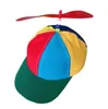 Kids Baseball Cap Bamboe-Copter Emmer Hoed Jongen En Meisje Zonhoeden Windstick Zonnescherm Diverse Kleuren Rainbow Sports Caps WMQ1357