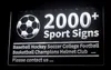 2000+ SOPRTサインライトサイン野球ホッケーフットボールバスケットボールヘルメットクラブ3D LEDドロップシッピング卸売