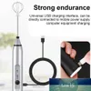 Hot! 3-Speeds Egg Beater Coffee Milk Drink Whisk Mixer Eggbeater Frother Stirrer USB Rechargeable Handheld Food Blender Whisk Factory price expert design Quality