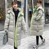 Женская зима пуховик длинные женщины Parkas Mujer толстые теплые снежные пальто корейских толстовок черный фугу для женщины 211008
