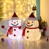Juldekorationer 40led LED-strängljus Santa Claus Snowman Fairy Lantern Xmas Year Ornaments Halloween Festival Home Party Decor