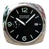 Zegary ścienne luksusowy duży zegar nowoczesny design srebrny metalowy zegarek Home Luminous Ciche salon wystrój kalendarza Mechanizm 6366826