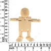 Peg Puppe Gliedmaßen Bewegliche Holz Roboter Spielzeug Holz Puppe DIY Handgemachte Weiße Embryo Puppe für Kinder Malerei DAF149