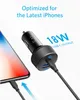 anker 자동차 충전기 USB C 30W 2 포트 18W 전원 배달 12W PowerIQ PowerDrive PD 2 iPad iPhone 및 더 많은 LED