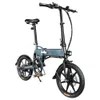 D2s dobrável moped bicicletas elétricas engrenagem de engrenagem da cidade da cidade Ebike Commuter Bike Pneus de 16 polegadas 250W Motor Max 25km / h