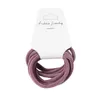 6 pièces couleur unie élastique de base pour filles rose cravate gomme Scrunchie anneau bandes de caoutchouc 2020 ensemble d'accessoires pour cheveux