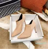women high heels boots girls office lady casual autumn soft leather pointed toe fashion shoes