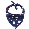 NewIndependence Day Pet Saliva Serviette Lavable Triangulaire Foulard Bavoir Bandana pour Chat Chien Réglable 4 Juillet Accessoire Chiot EWB5671