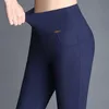 Plus Größe Legging Hohe Taille Dünne Bleistift Hosen Hosen Sexy Femme Push Up Elastische Bodycon Workout 210925