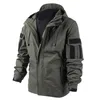 Men Outdoor Tactical Jacket Hunting Coat Hooded Combat Uniform Military Equipment for Airsoft Paintball Game 210811