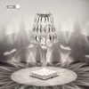 Lámparas de mesa Lámpara acrílica de diamante nórdico decoración artística Kartell LED escritorio recargable luz nocturna táctil para dormitorio sala de estar