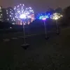 Decorazioni da giardino Luci di fuochi d'artificio solari 120 LED String Lamp Illuminazione esterna impermeabile Lampade da prato Natale ZWL175