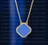 Fashion Classic 4 Four Leaf Clover Necklaces Pendants Mother-of-Pearl Stainless Steel Plated 18K for Women&Girls Valentine's 272o