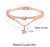 Zircon étoile diamant bracelet à breloques pour femmes accessoires de mode bracelets bracelet bijoux