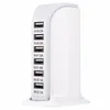 30W Multi 6 Port USB Laddare 6A Rapid Laddstation Mobiltelefon Desktop Travel Hub Connectors Extension Socket PlatoonInt