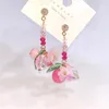 Koreanische Sommer Urlaub Blatt Blume Tropfen Ohrringe Für Frauen Studenten Elegante Acryl Perlen Brincos Partei Schmuck Geschenke Baumeln Kronleuchter