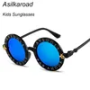 Модные маленькие круглые детские солнцезащитные очки, дизайнерские брендовые дизайнерские очки с изображением пчелы для мальчиков и девочек, солнцезащитные очки на открытом воздухе, очки1198954