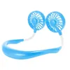 Mini ventilatore portatile USB ricaricabile Neckband sospensione pigra doppio raffreddamento mini sport rotazione a 360 gradi in scatola adatta per l'home office